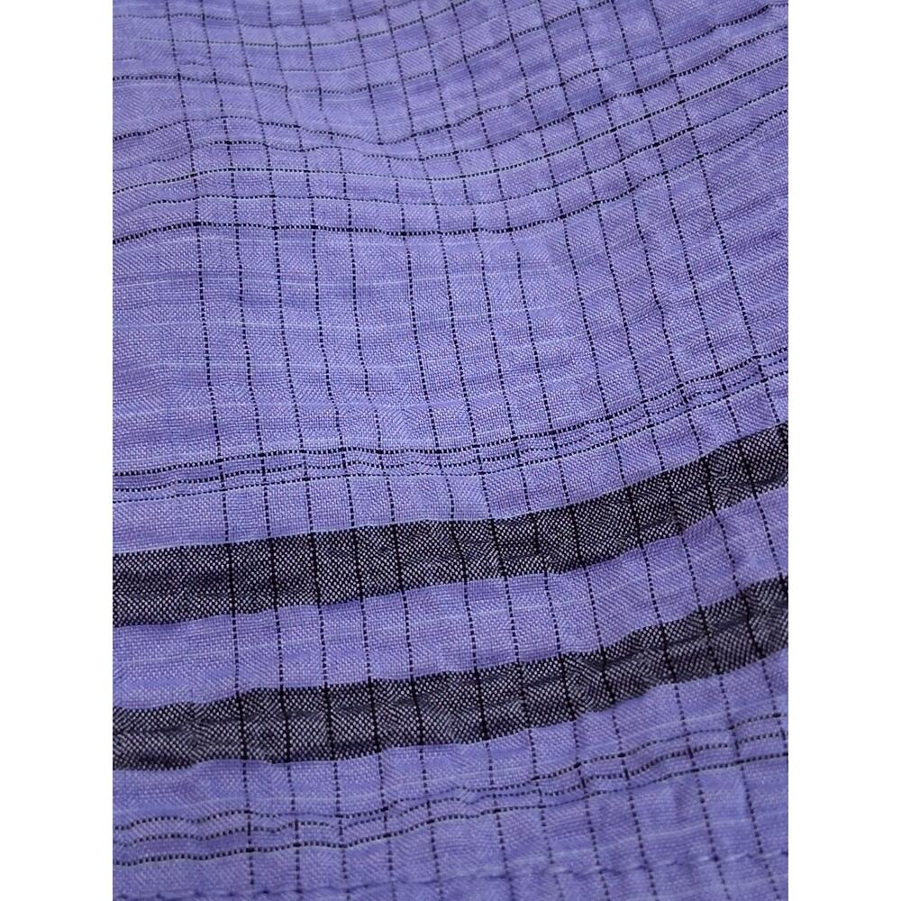 Habitat Purple Plaid Button-Front Shirt - Picture 5 of 11